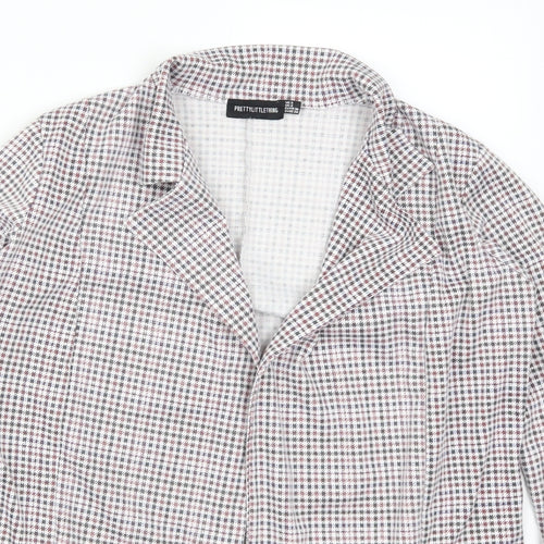 Pretty Little Thig Womens Red Houndstooth  Jacket  Size 8