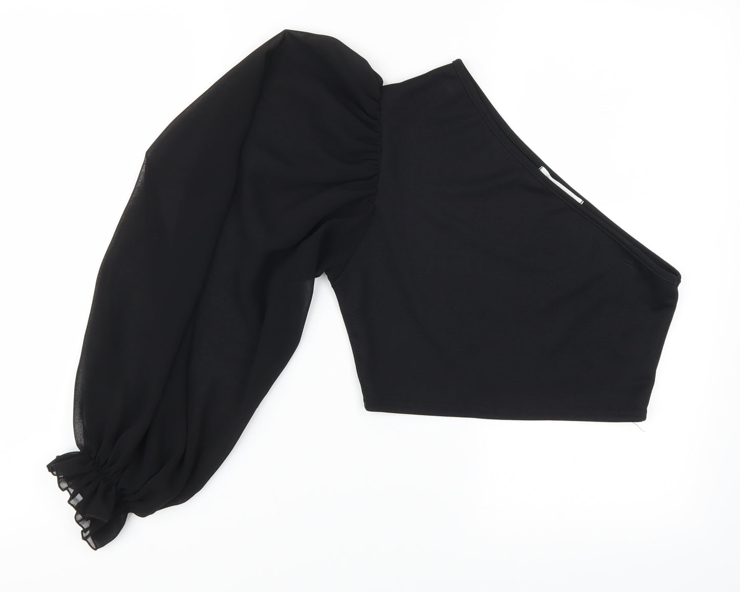 Femme Luxe Womens Black   Cropped T-Shirt Size 10