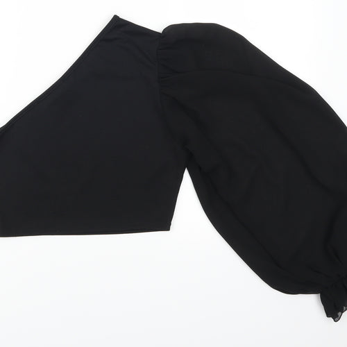 Femme Luxe Womens Black   Cropped T-Shirt Size 10