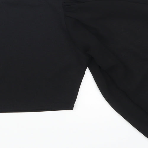 Femme Luxe Womens Black   Cropped T-Shirt Size 10