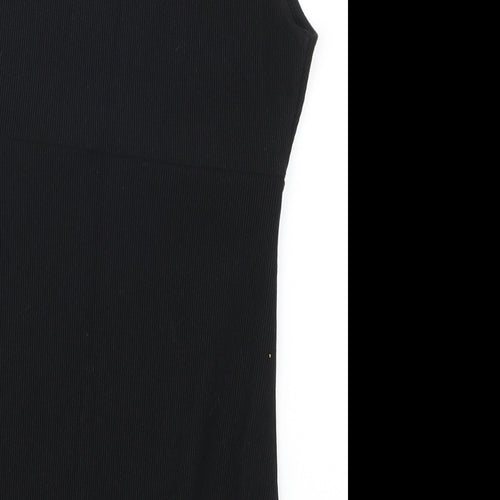 Topshop Womens Black   Bodysuit One-Piece Size 10