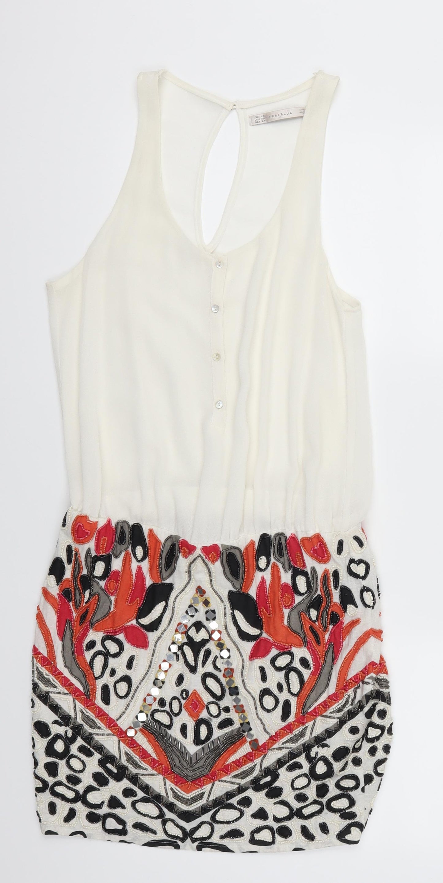 Zara Womens Multicoloured Geometric  Mini  Size XS
