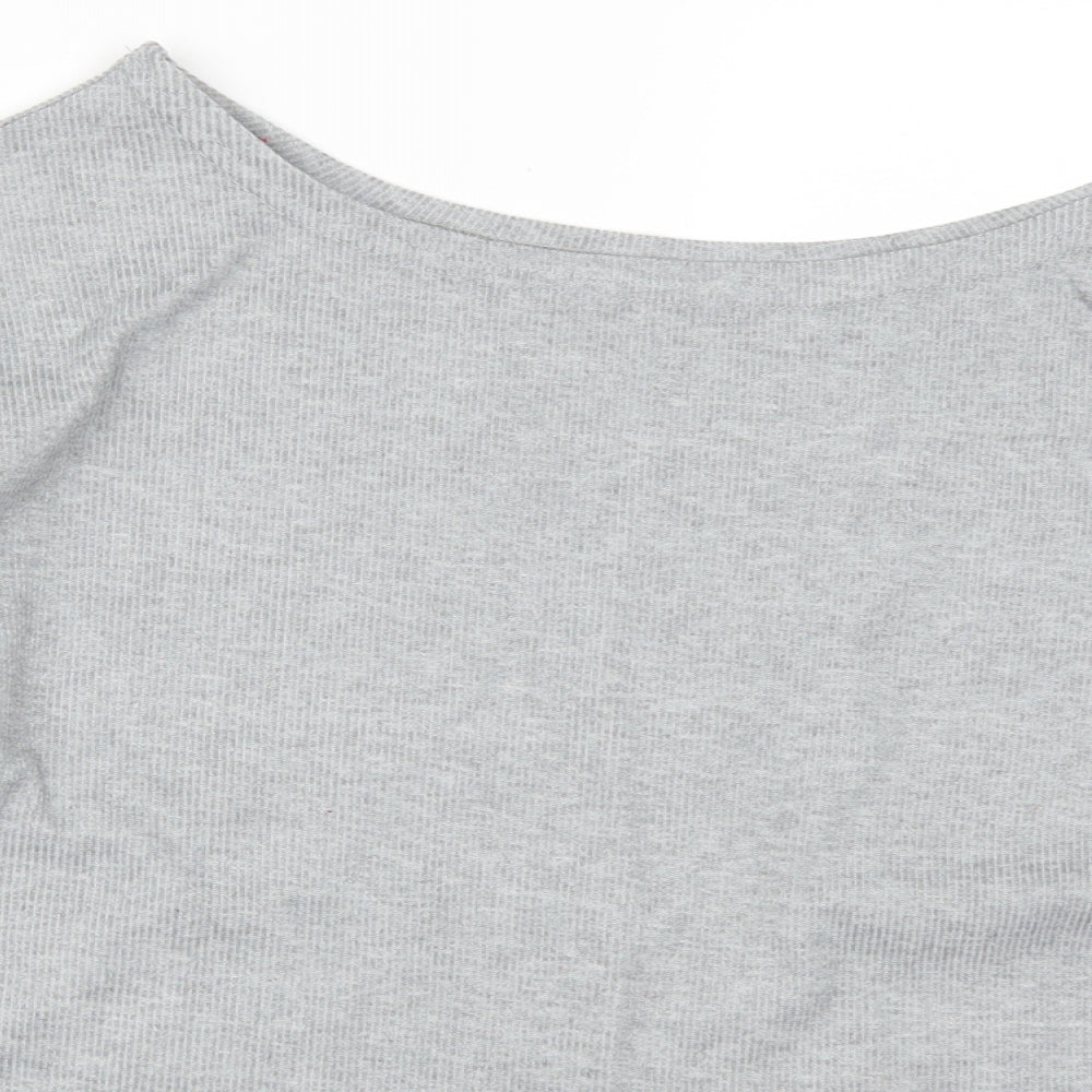 Preworn Womens Grey   Basic T-Shirt Size XL