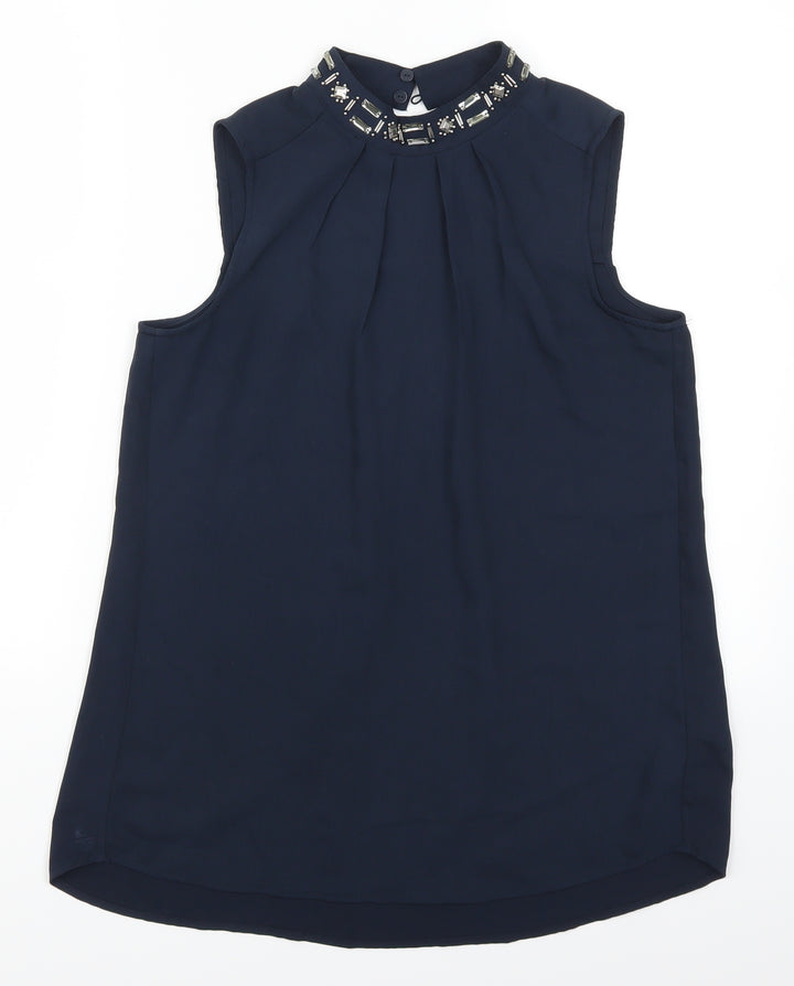 H&M Womens Blue Basic Tank Size 8