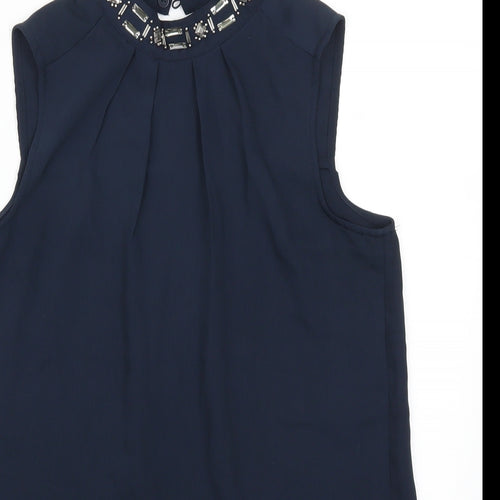H&M Womens Blue   Basic Tank Size 8