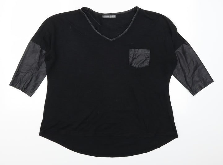 Atmosphere Womens Black   Basic T-Shirt Size 12