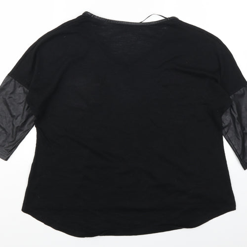 Atmosphere Womens Black   Basic T-Shirt Size 12