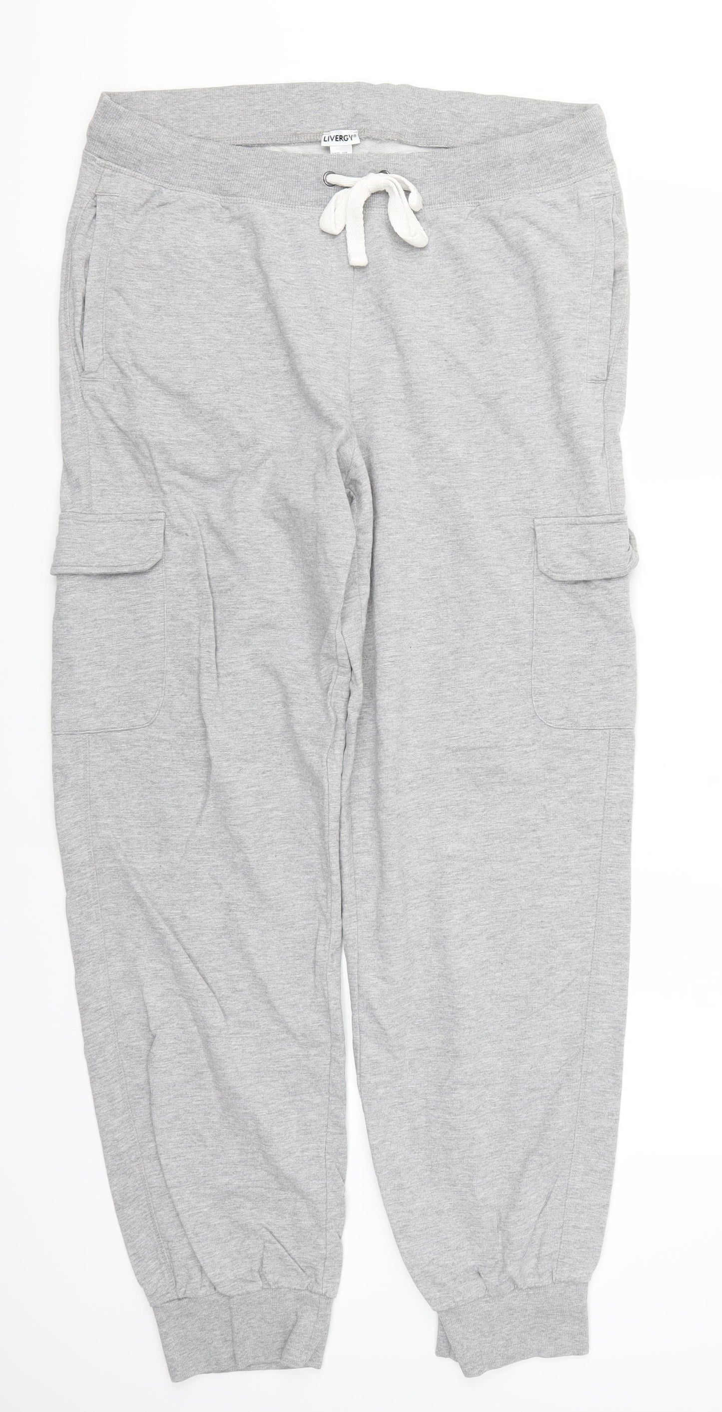 Livergy Mens Grey   Sweatpants Trousers Size L L30 in
