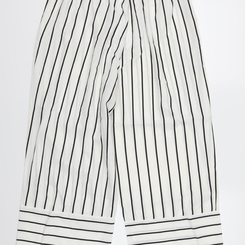 Preworn Womens White Striped  Trousers  Size 31 in L23 in