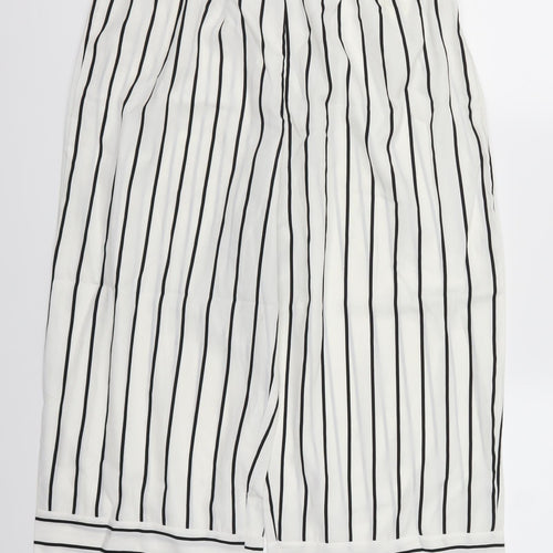 Preworn Womens White Striped  Trousers  Size 31 in L23 in
