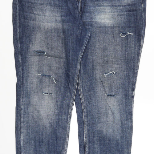 NEXT Womens Blue  Denim Straight Jeans Size 16 L29 in