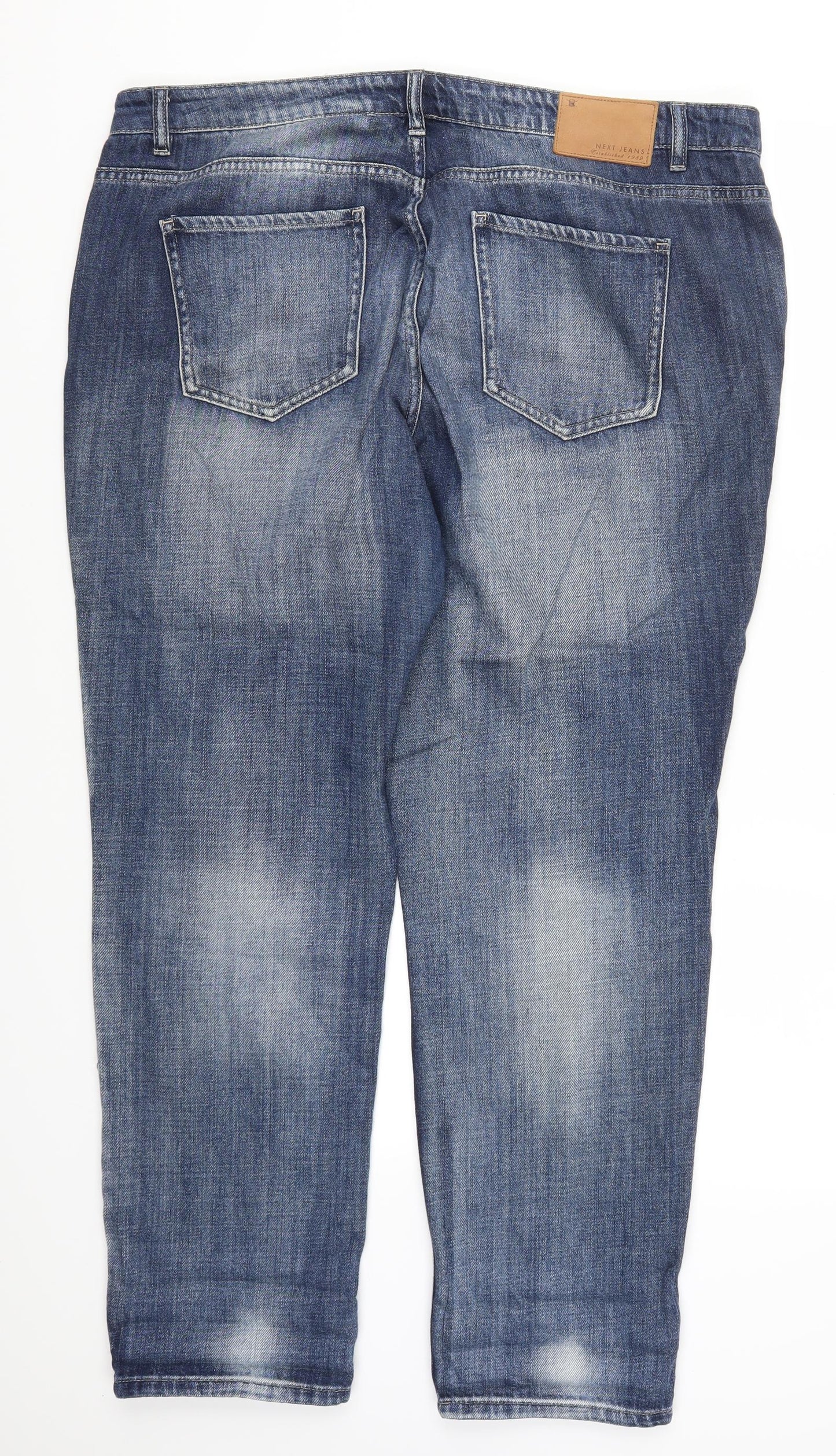 NEXT Womens Blue  Denim Straight Jeans Size 16 L29 in