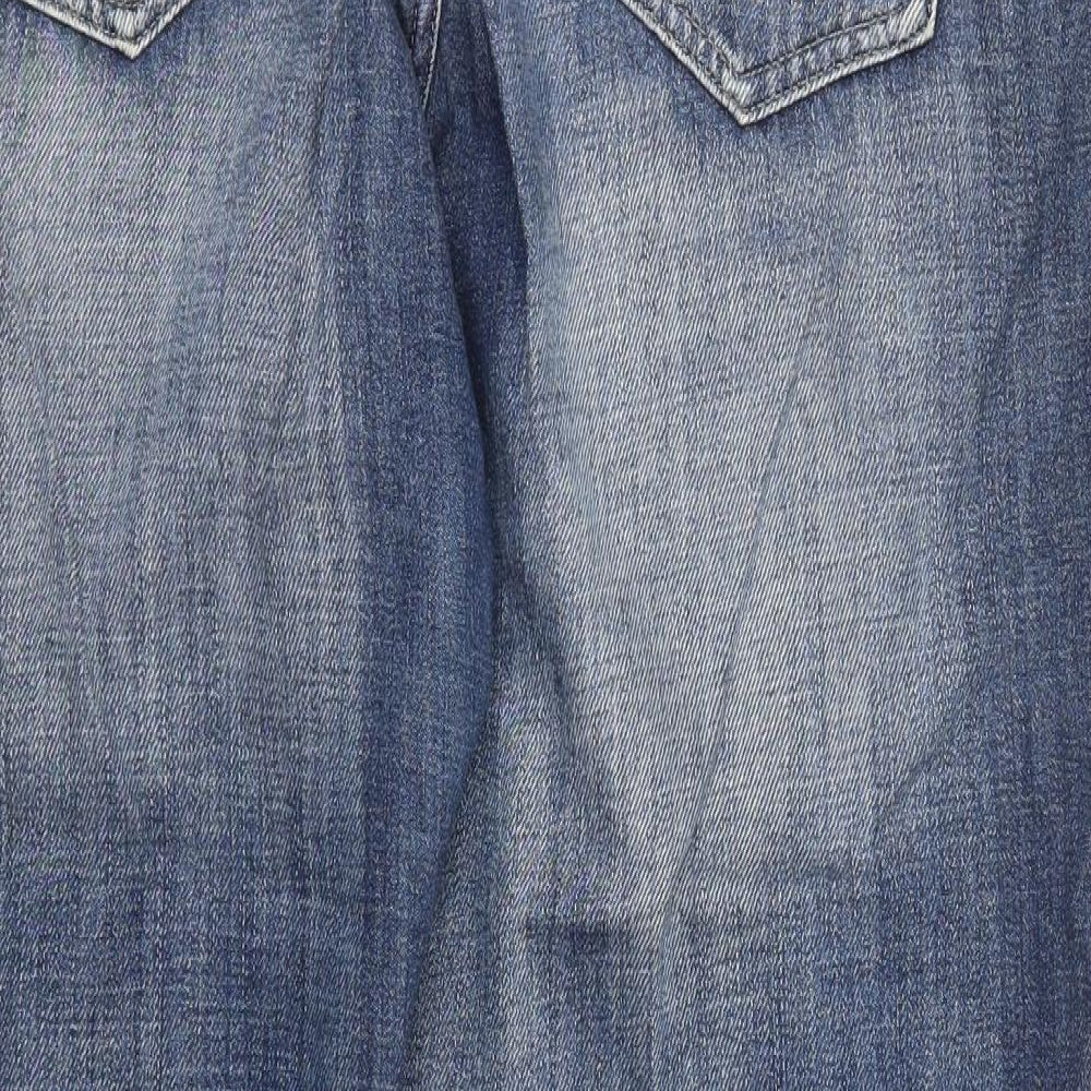 NEXT Womens Blue  Denim Straight Jeans Size 16 L29 in