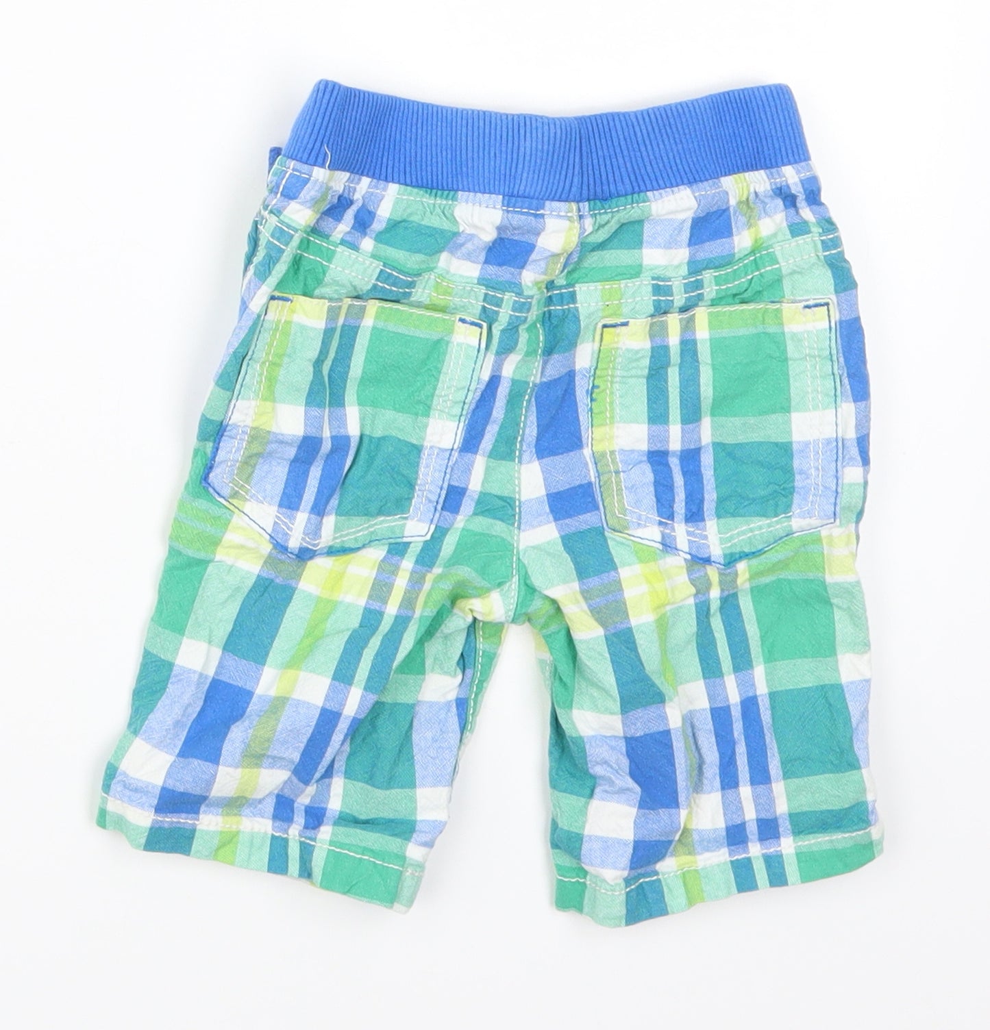 Nutmeg Boys Green Check  Sweatpants Trousers Size 2-3 Years