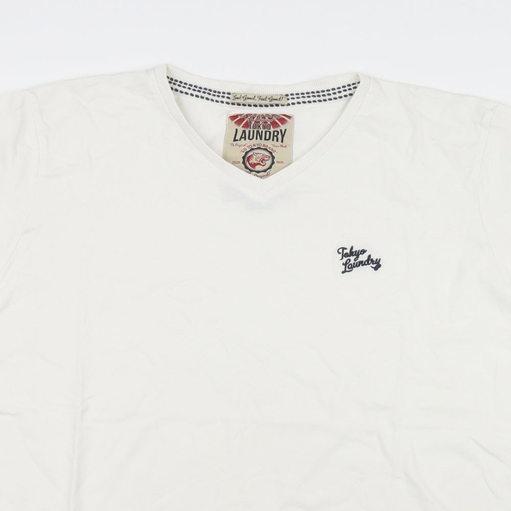 Tokyo Laundry Mens White    T-Shirt Size XL