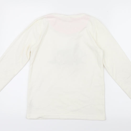 Primark Girls White Geometric  Top Pyjama Top Size 9-10 Years