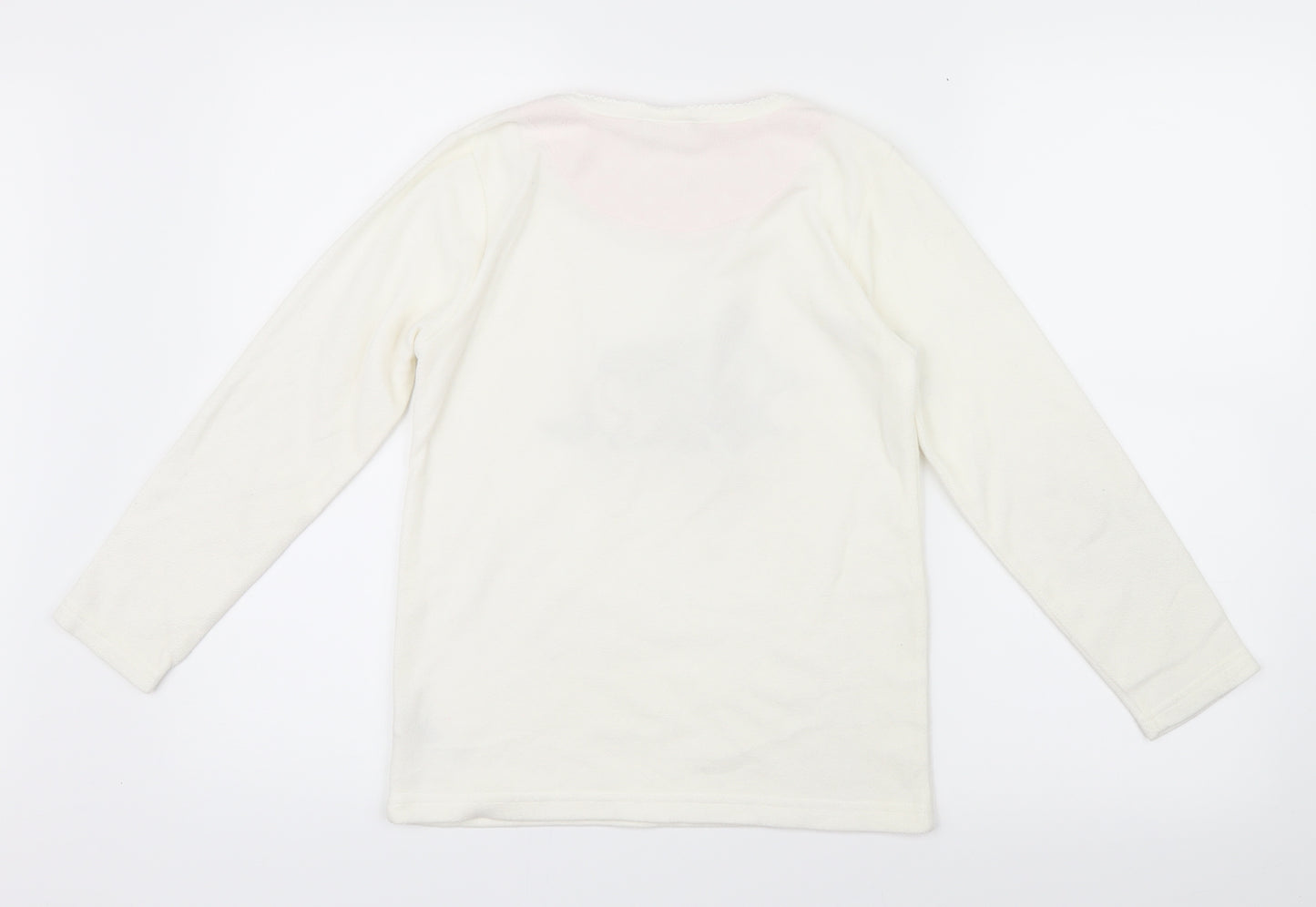 Primark Girls White Geometric  Top Pyjama Top Size 9-10 Years