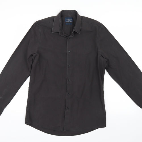 F&F Mens Grey    Button-Up Size 15.5