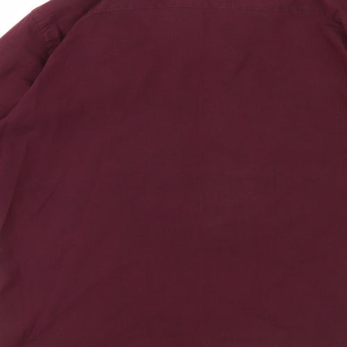 F&F Mens Purple    Button-Up Size 15.5