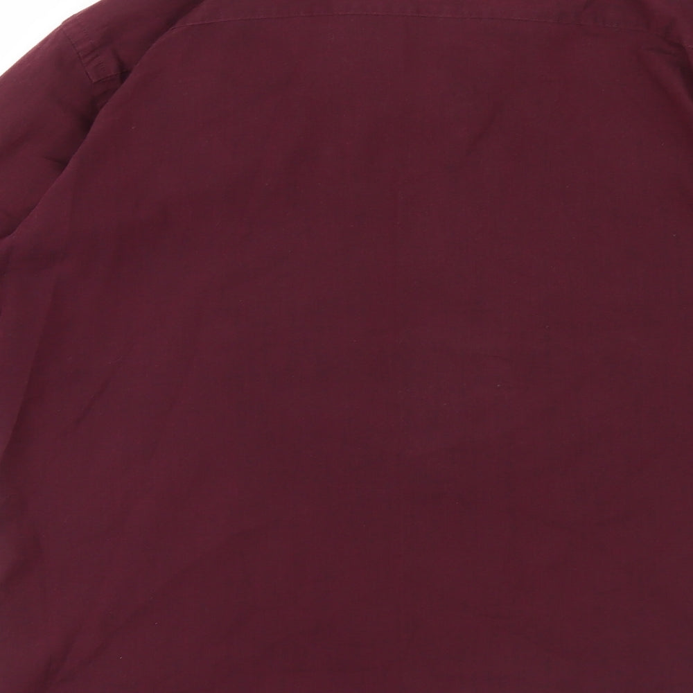 F&F Mens Purple    Button-Up Size 15.5