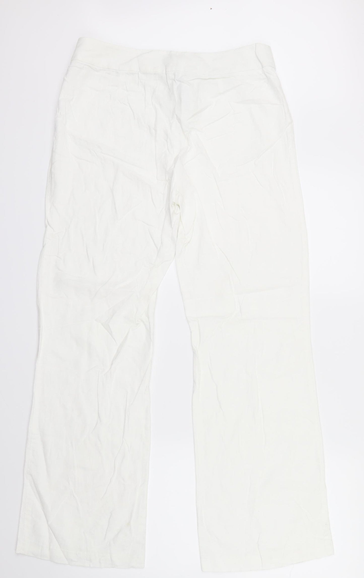 Marks and Spencer Womens White   Trousers  Size 12 L30 in