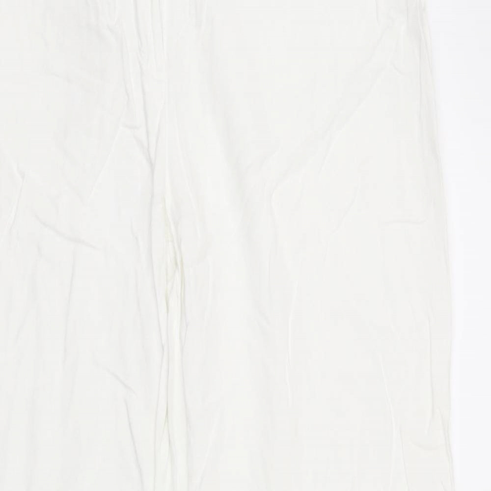 Marks and Spencer Womens White   Trousers  Size 12 L30 in