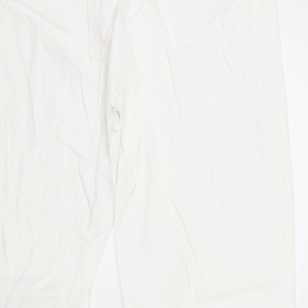 Marks and Spencer Womens White   Trousers  Size 12 L30 in