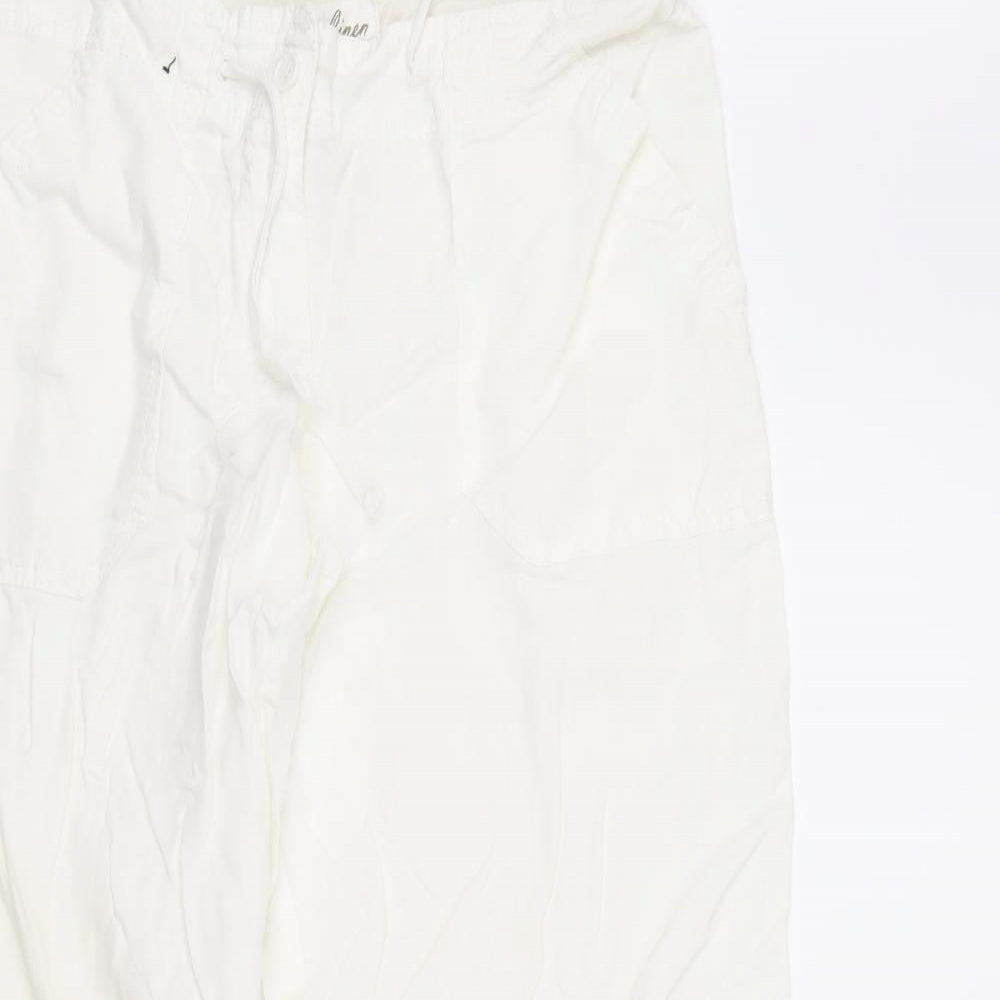 Atmosphere Womens White   Trousers  Size 8 L28 in