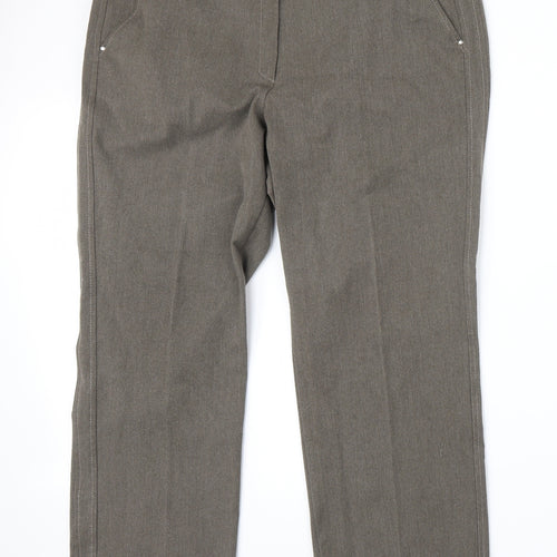 Marks and Spencer Womens Brown   Trousers  Size 18 L26 in - Short Leg