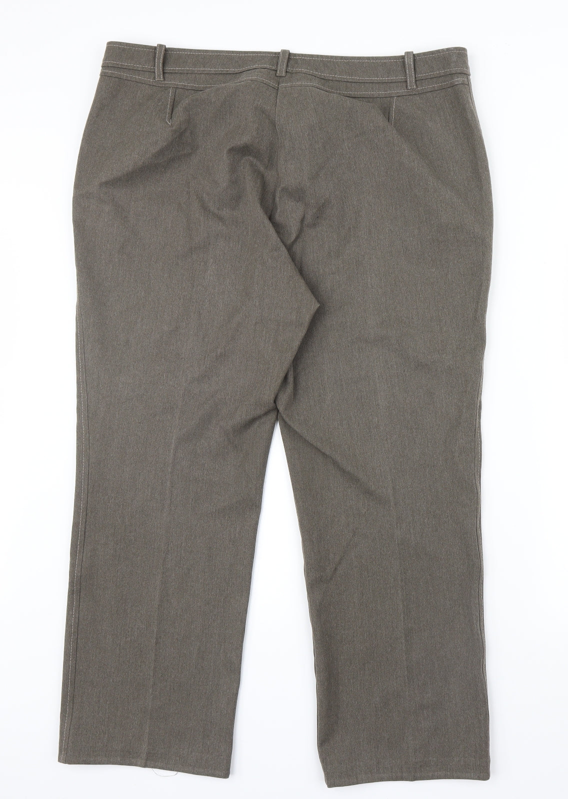 Marks and Spencer Womens Brown   Trousers  Size 18 L26 in - Short Leg