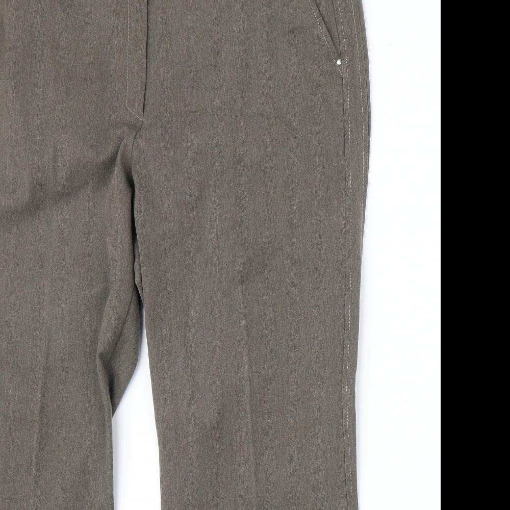 Marks and Spencer Womens Brown   Trousers  Size 18 L26 in - Short Leg