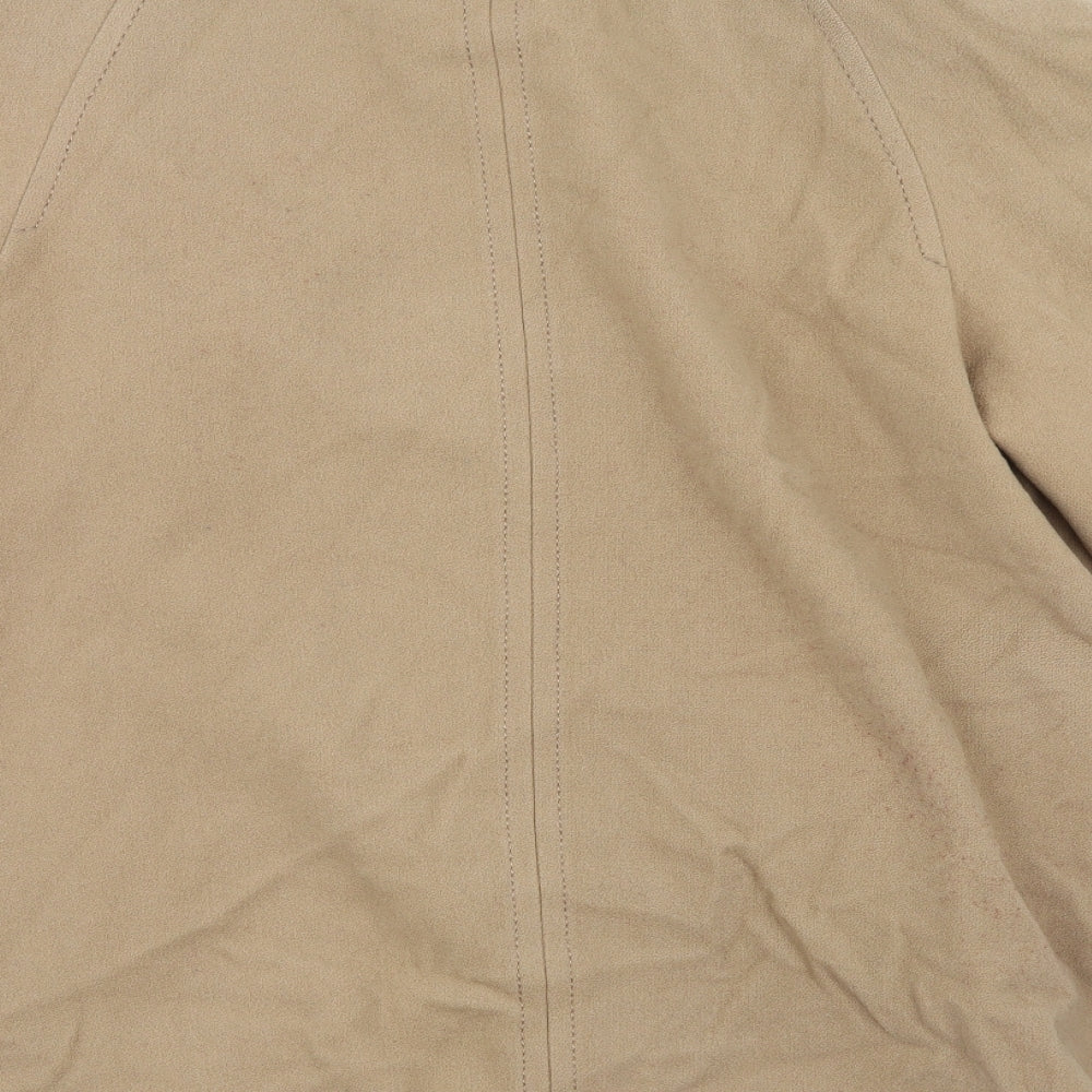 Miss Smith Womens Beige   Pea Coat Coat Size 16