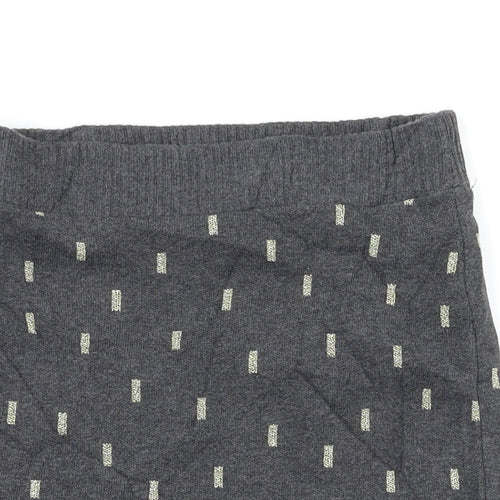 H&M Girls Grey Spotted  A-Line Skirt Size 9-10 Years - Stretch waistband