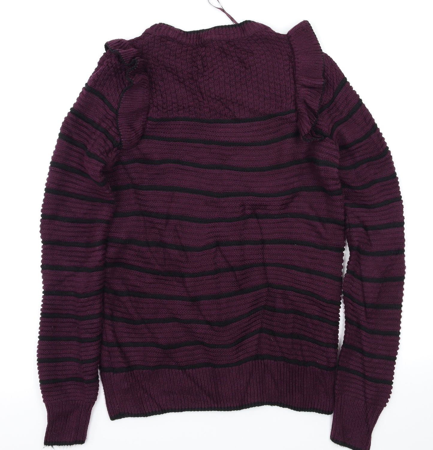 next  Womens Purple Striped  Pullover Jumper Size 6