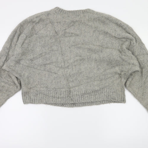 H&M Womens Grey   Pullover Jumper Size S