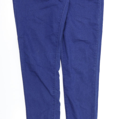 Denim & Co. Womens Blue   Jegging Trousers Size 8 L30 in - Stretch waistband