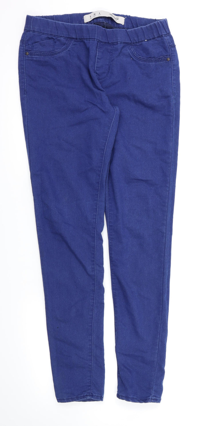 Denim & Co. Womens Blue Jegging Trousers Size 8 L30 in - Stretch waistband