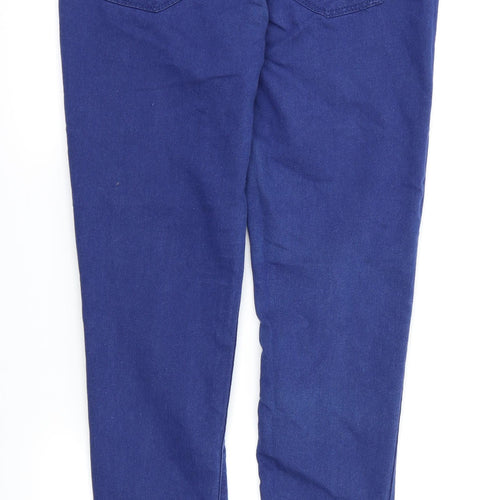 Denim & Co. Womens Blue   Jegging Trousers Size 8 L30 in - Stretch waistband