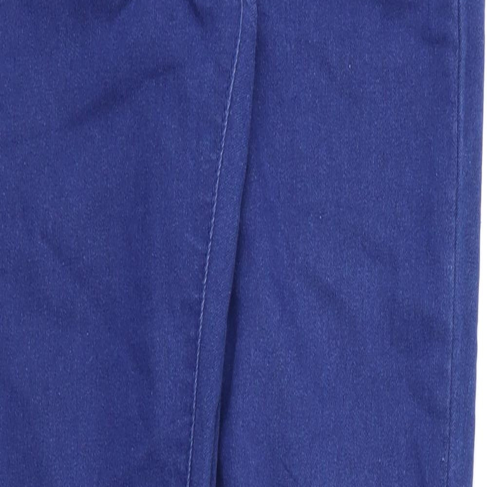 Denim & Co. Womens Blue   Jegging Trousers Size 8 L30 in - Stretch waistband