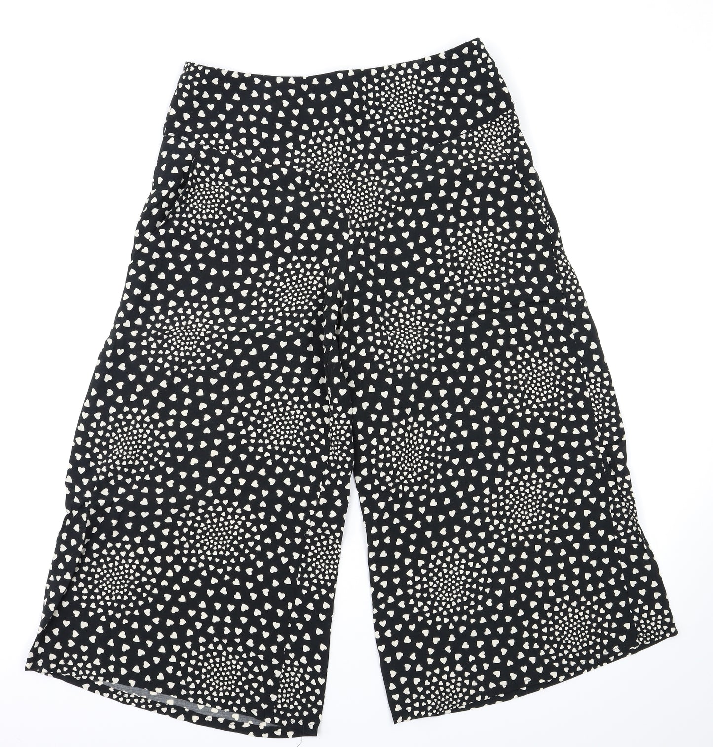 TU Womens Black Polka Dot  Trousers  Size 12 L21 in