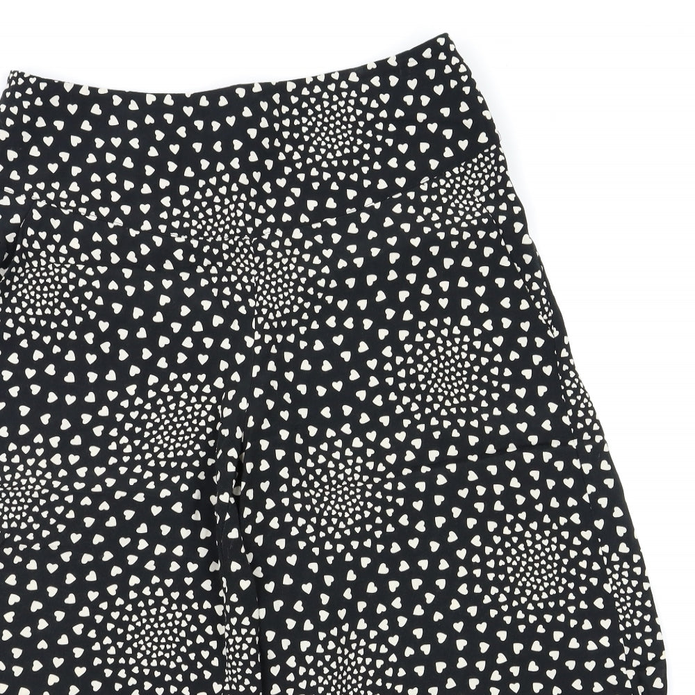 TU Womens Black Polka Dot  Trousers  Size 12 L21 in