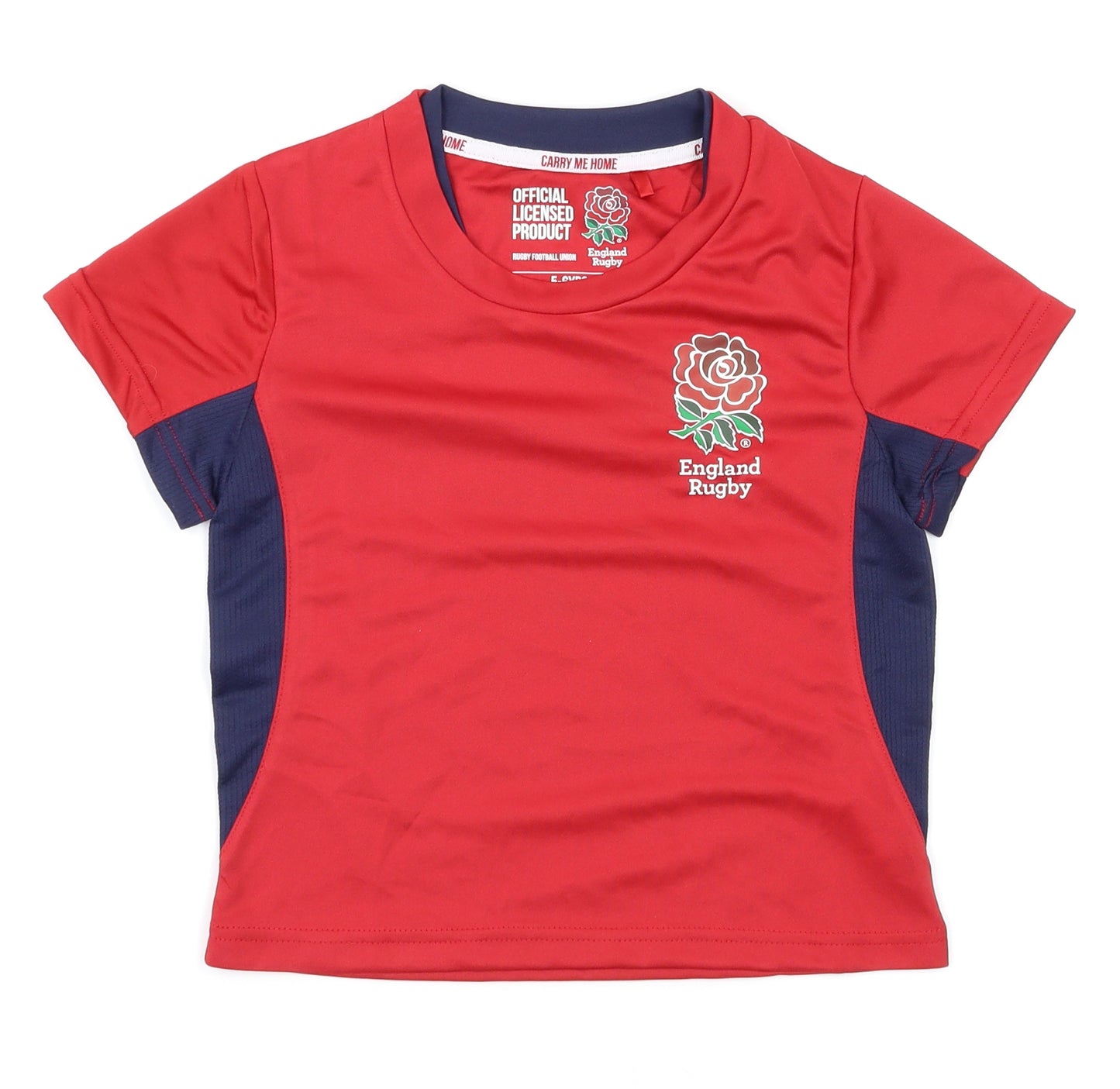 Rugby  Boys Red   Pullover T-Shirt Size 5 Years