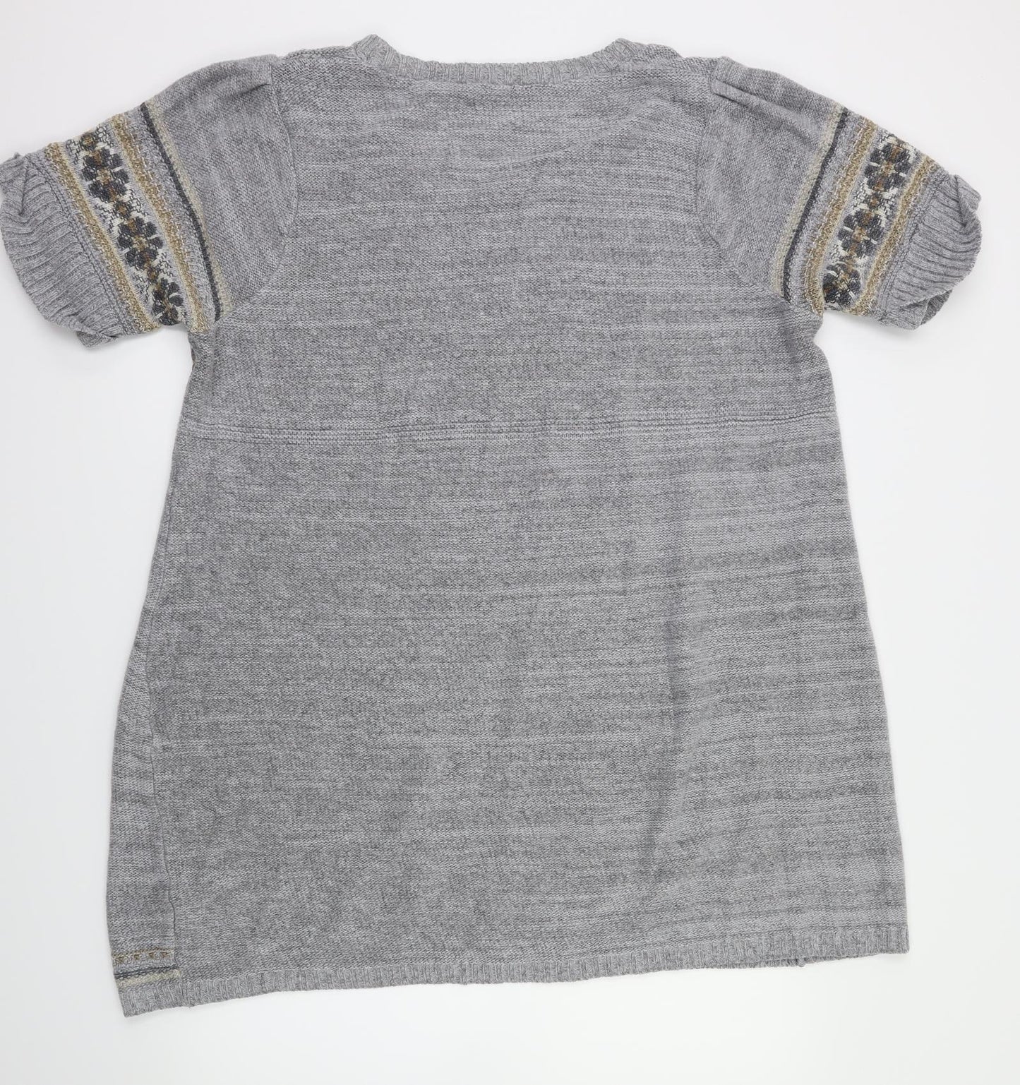 e Womens Grey Floral  Fit & Flare  Size 22