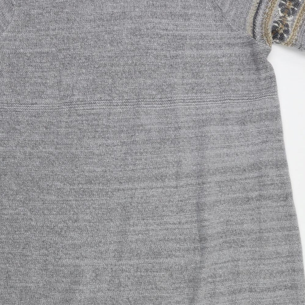 e Womens Grey Floral  Fit & Flare  Size 22