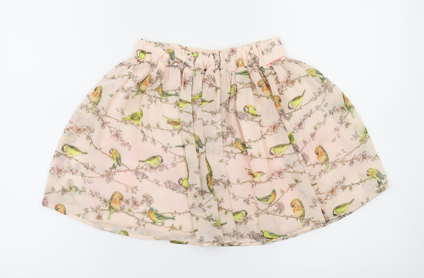 Debehams Girls Pink Animal Print  Flare Skirt Size 7 Years