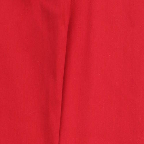 Denim & Co  Womens Red Houndstooth  Skinny Jeans Size 10 L29 in