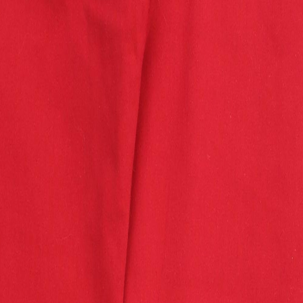 Denim & Co  Womens Red Houndstooth  Skinny Jeans Size 10 L29 in