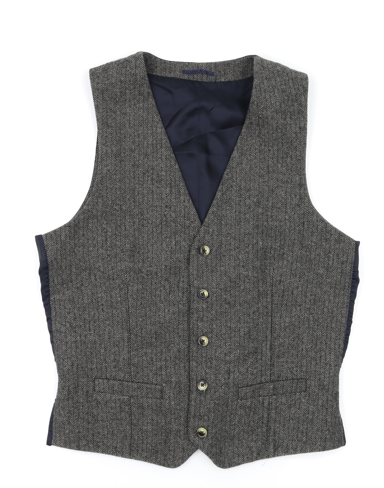River Island Mens Grey   Jacket Suit Waistcoat Size 40