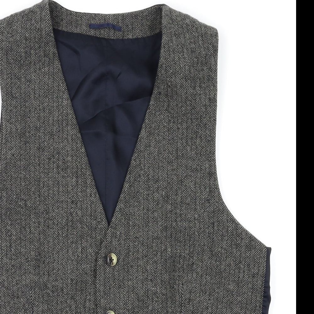 River Island Mens Grey   Jacket Suit Waistcoat Size 40