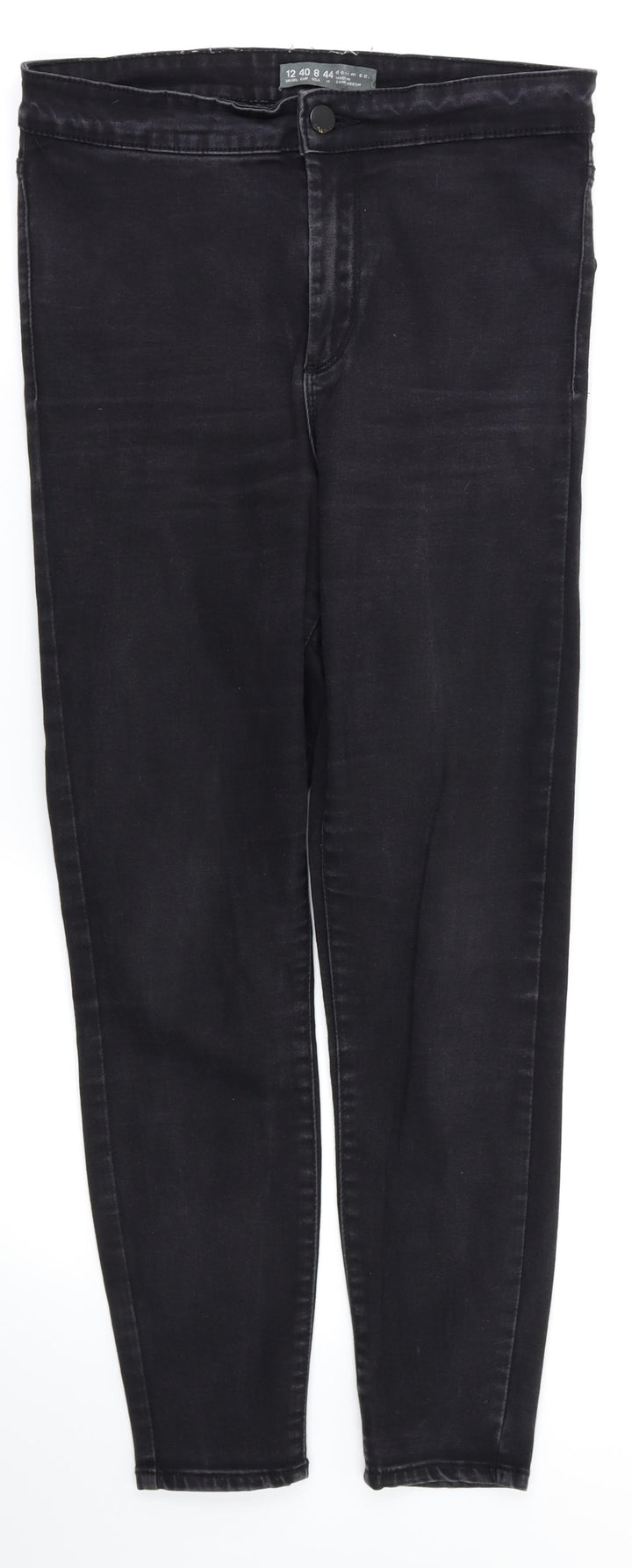 Denim &co Womens Black Skinny Jeans Size 12 L25 in